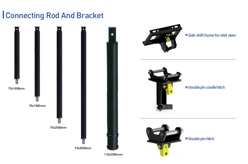 2000 Nm Auger Drill Attachment For Excavators FAG Excavator Attachment