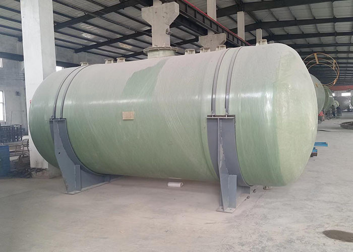 2000mm*3520mm Horizontal Frp Softener Water Tank Cylindrical Cross Wound
