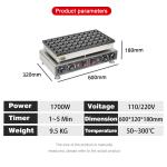Commercial Snack Equipment Double Head Pancake Maker with Automatic Waffle