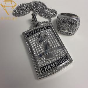 China Deep Engraved Football Championship Pendant Necklaces wholesale