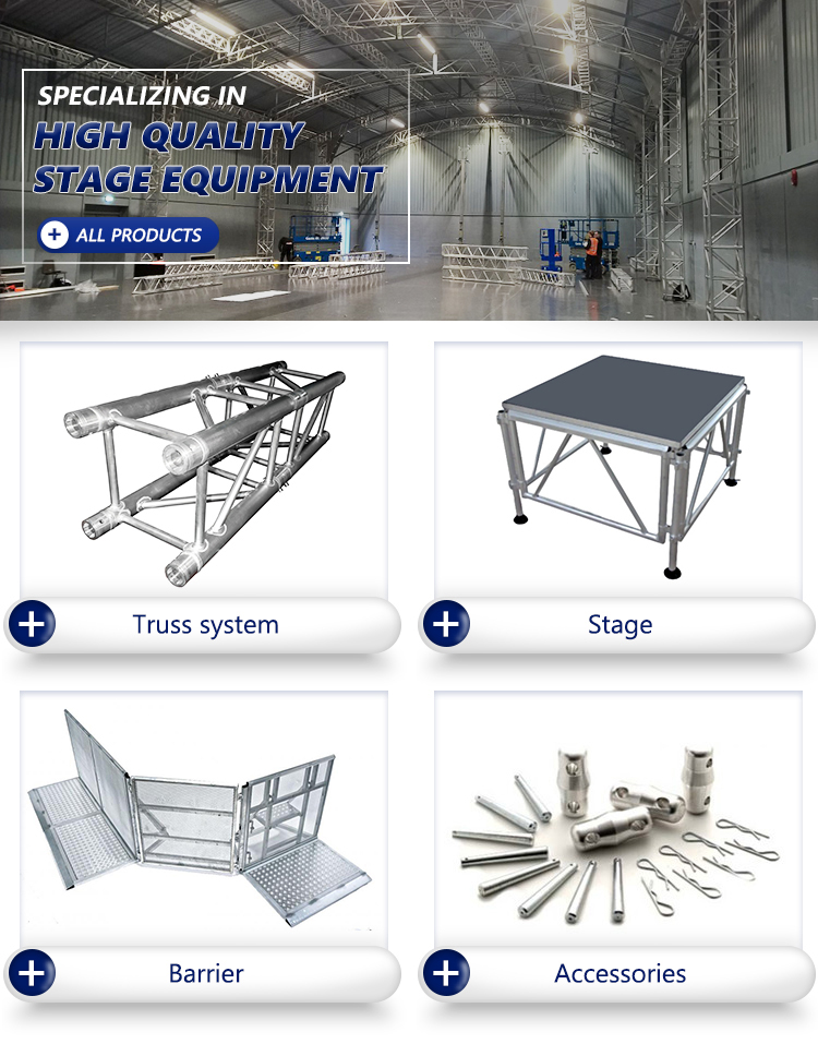 50*2mm Square Aluminum Stage Truss FLEX TOWER PLATFORM TOTEM PACKAGE with Carrying Bag