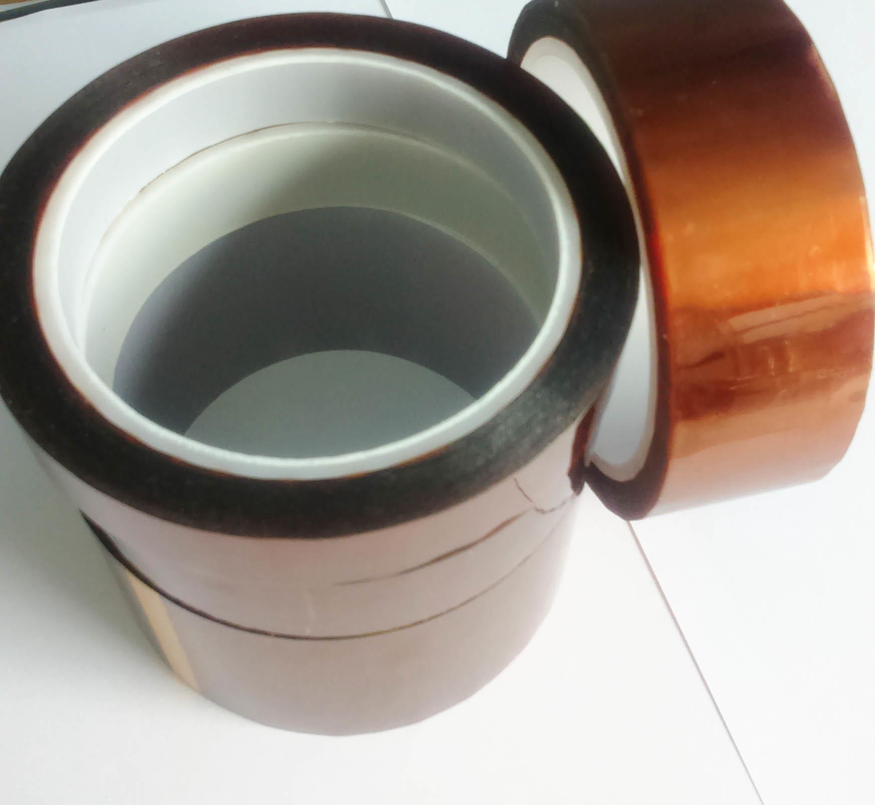 Amber Color Kapton Polyimide Tape Class H Insulation Feature For Electrical Coils