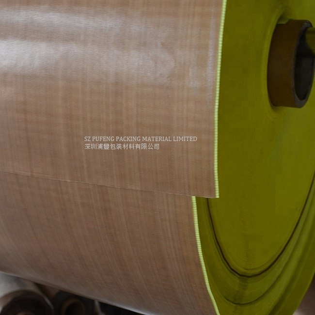 Brown High Temperature Resistant Self Adhesive PTFE Tape 0.13mm