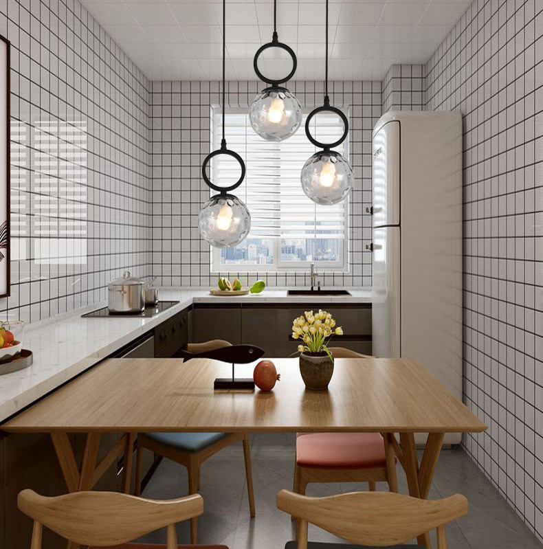 Modern LED Glass Pendant Lights Hanging Lamps Living Room Light Fixture(WH-GP-62)