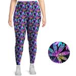 Custom Print Pants Plus Size High Waist Gym Fitness Sport Wears Spandex Fabric