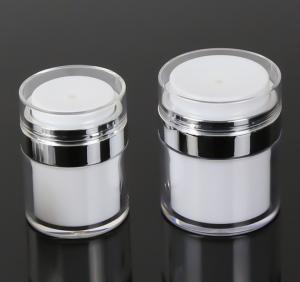 China Empty Airless Refillable Cosmetic Cream Jars Shatterproof wholesale