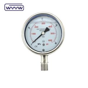 China 2.5&quot; industrial oil filled pressure gauge price wholesale