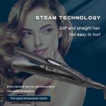 Titanium Plate Steam Hair Flat Iron 110-240V 50W Straightener