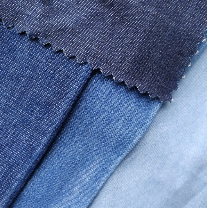 280gsm Tencel Denim Fabric 80% Cotton Ice Oxygen Denim 16s Elasticity