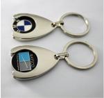 keychain trolley coin , semi-cloisson keyring , soft enamel keychain