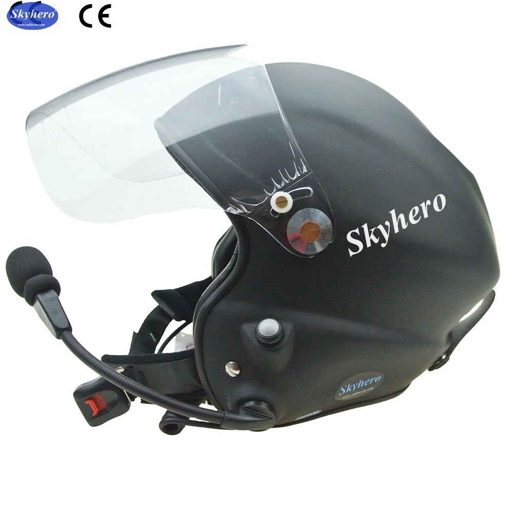 Paramotor helmet Full headset white clor blue red black Specially design for paramotor Kevlar / glass fibe M L XL XXL