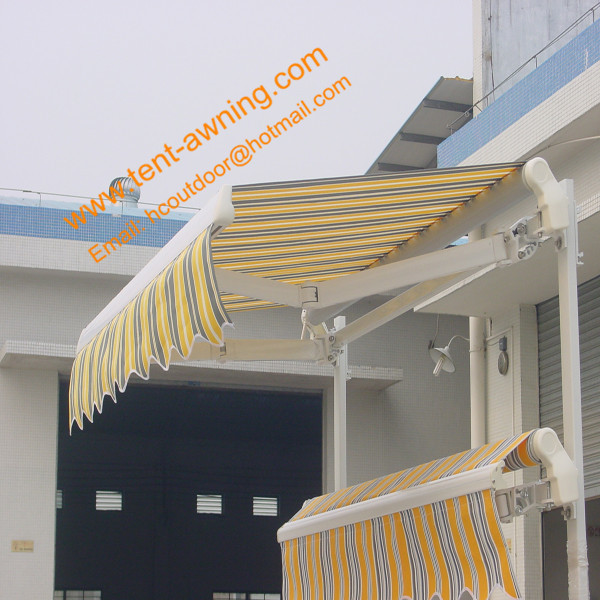 Patio Balcony Motorized Remote Control Automatic Retractable Electric Awning