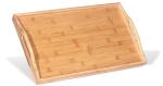 waterproof wooden bamboo food tea serving tray with folding legs