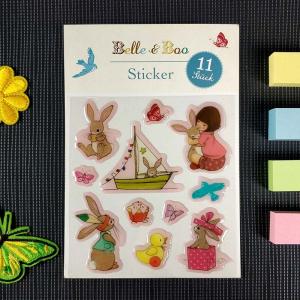 China Crystal Epoxy 3D Cartoon Stickers Oil glue Transparent Cartoon Stickers wholesale