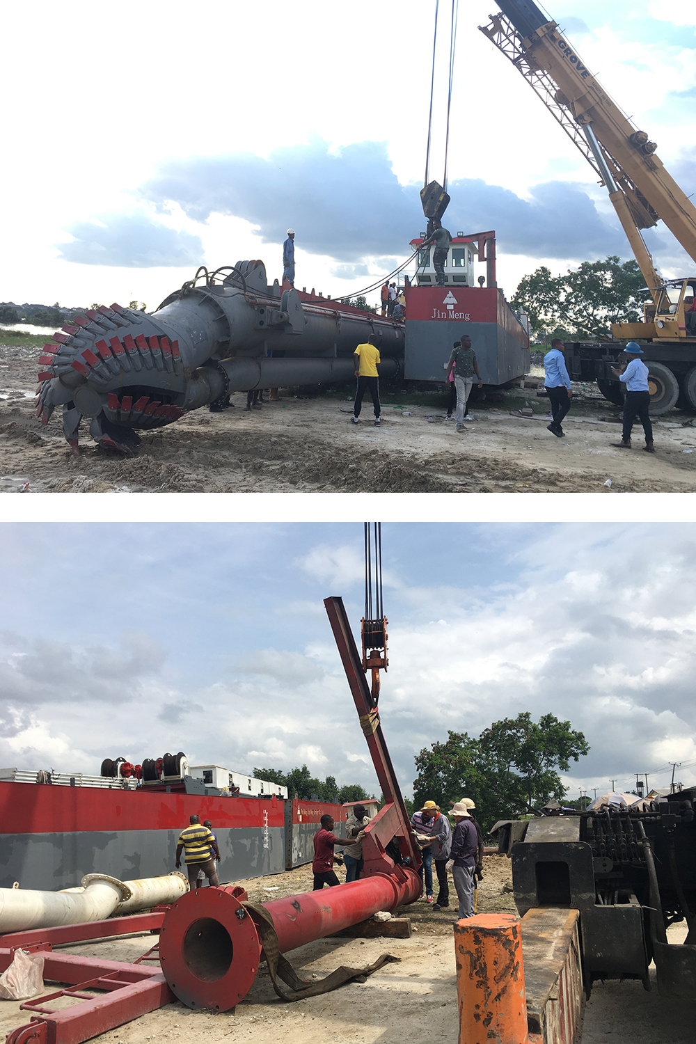 Heavy Dredging Ship Bucket Wheel Dredger installation and training