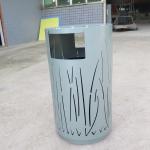 Round Street Furnitures D493mm H850mm Outdoor Litter Bins