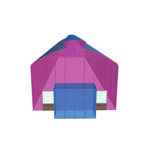 7.5M Height Single Span Greenhouse 300sqm Customized Tropical Green House