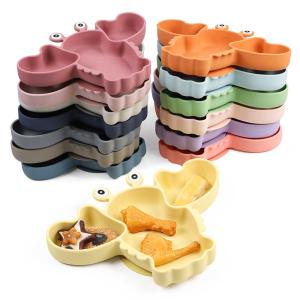 China Lobster Silicone Feeding Plate Microwave Safe Infants Childrens Silicone Plates wholesale