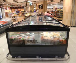 China Minus 18 Commercial Island Chest Freezer Island Display 1870MM 875MM wholesale