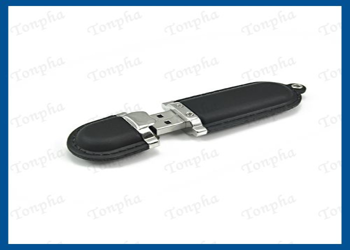 Genuine Leather USB Flash Drive Memory Stick With Customized Engraved Logo