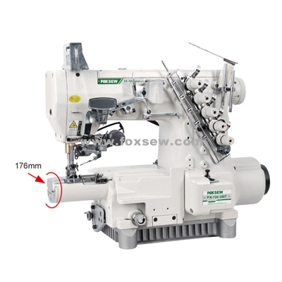 Small cylinder bed three-needle interlock sewing machine(automatic thread trimming) FX720-356T