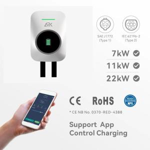 China Single Phase Electric Vehicle Charging Wallbox 7.5kw IP54 wholesale