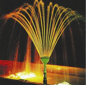 China DN25 Brass Phoenix Tale 1&quot; Parabolic Dancing Fountain Nozzles wholesale
