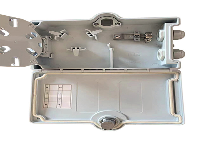 2 core Outdoor Fiber Optic Distribution Box, PC+ABS material, IP55