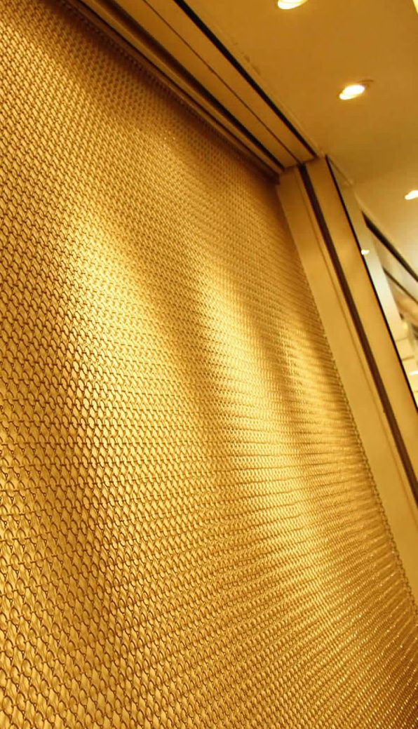 Beautiful Gold Ring Decorative Wire Mesh 1.0mm Diameter