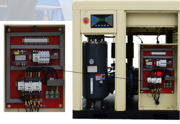 60HP Air Compressor Machine / Quiet Air Compressor With Air Cooling System