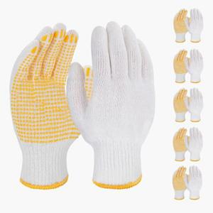 China L XL XXL Wear Resistant Hand Cotton Gloves Safety Non Slip Work Gloves wholesale