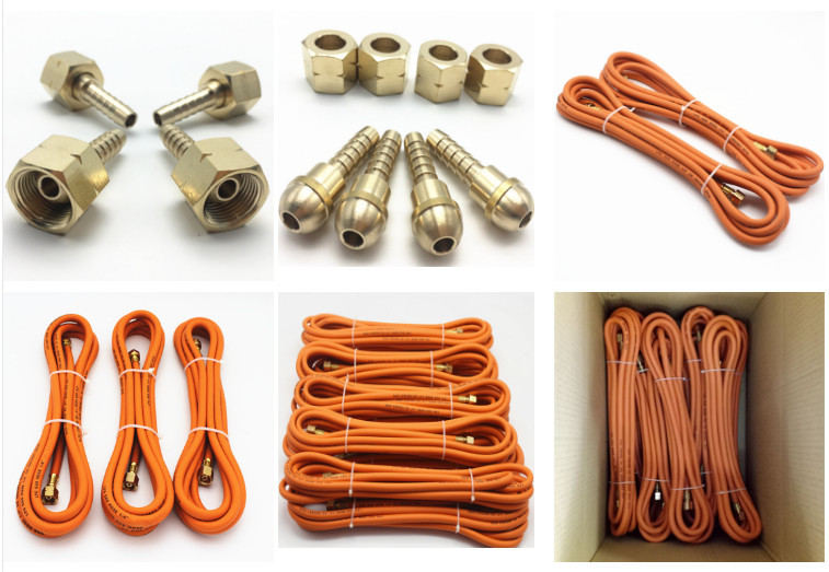 8X15mm 20Bar Rubber LPG Gas Pipe High Tensile Polyester
