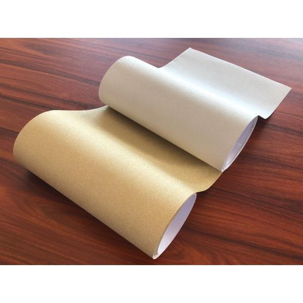 CPP Glitter Film with Metallic Gold Flakes Sparkling Shimmer Effect for Decorations & Packaging, Eye-Catching Design