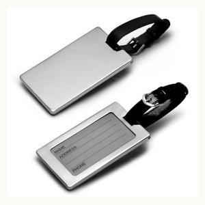 China Custom Logo Aluminium Personalized Metal Luggage Tags Personal Luggage Identification wholesale