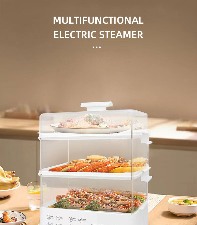 Factory Directly Smart Egg Boiler Food Steamer Multi-functional Home Use Egg Cooker Steamer Pot