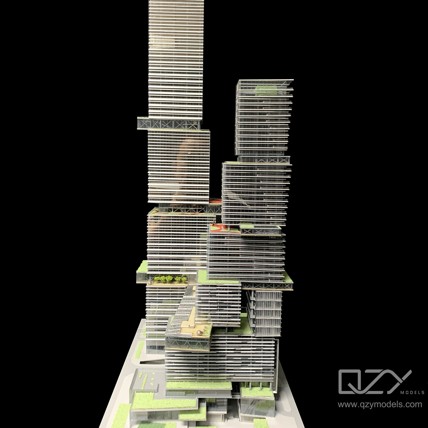 Competition Work Model - Designed by NBBJ -1:500 Vanke Project Tower Model