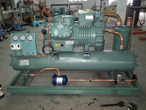 China Semi Hemetic Water Coold Freezer Condensing Unit , Commercial Refrigeration Units wholesale