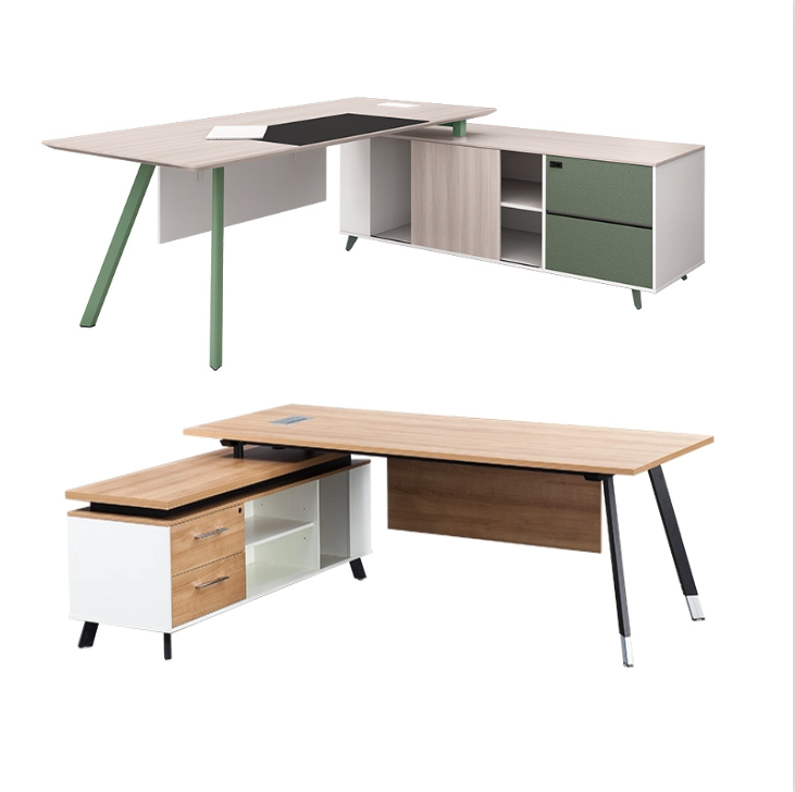 Modern Commercial Furniture'S Executive CEO Melamine Office Table Extendable