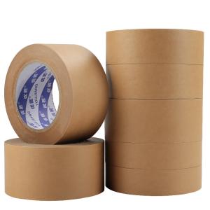 China OEM Recycled Kraft Paper Tape For Packaging 185mic wholesale