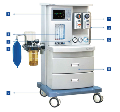 High Quality Hospital Medical Equipment Anesthesia / Anasthesia / Anestesia Machine