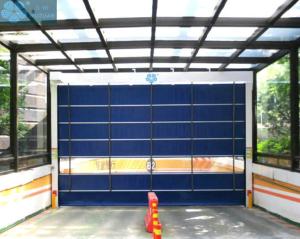 China NF-P92-503 1.2mm Transparent Curtain Roller Shutter Doors wholesale