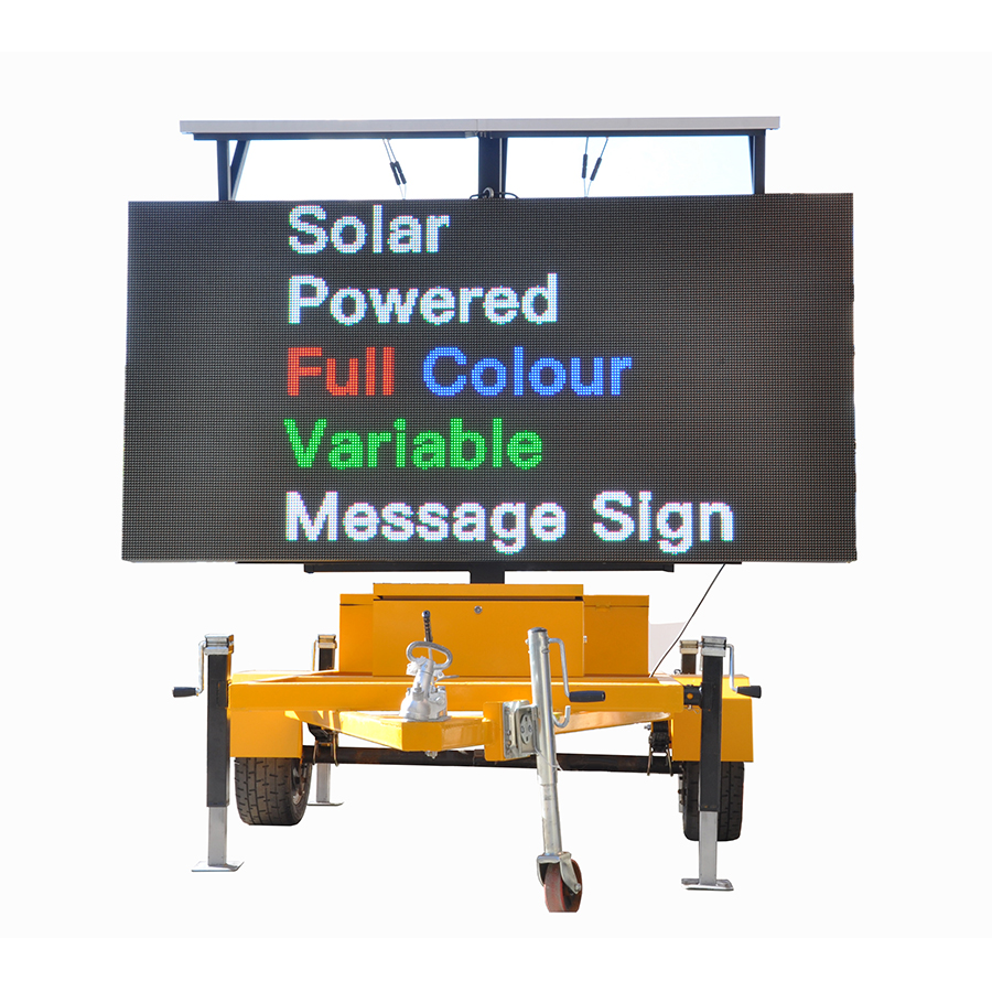 1pcs Outdoor Highway Traffic LED Message Board Screen with Trailer 256*128 32768 Dots