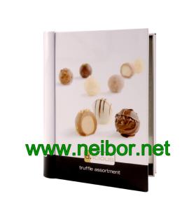 China bespoke printing book shaped chocolate tin box wholesale