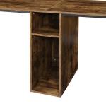 MDF Desktop Home Office 2 Person Workstation Desk 68.35lbs Weight