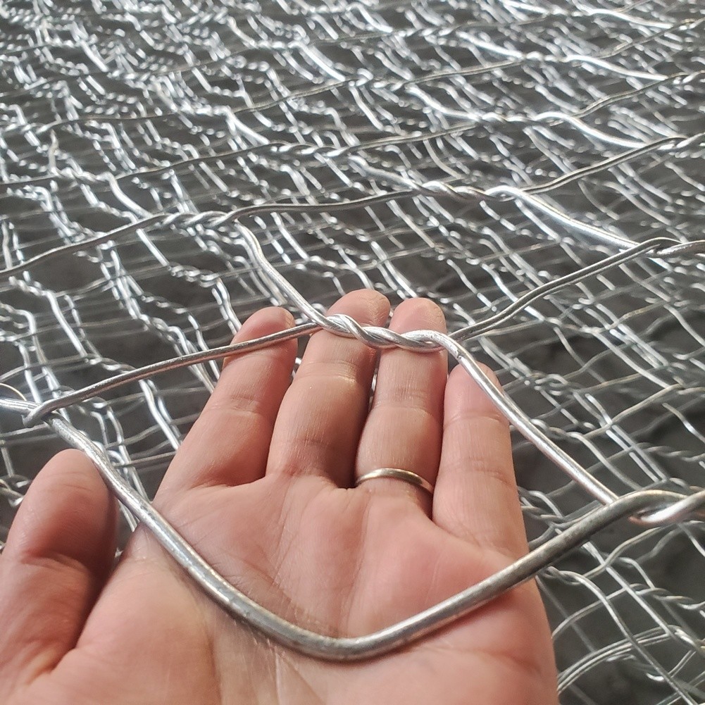 4x1x1m Hot Galvanized Rock Cage Iron Heavy Duty Fix Stone Filling Units