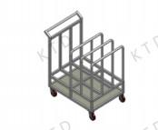 China Aluminum Tubes Vertical Industrial Trolley Trucks SUS304 201 Material wholesale