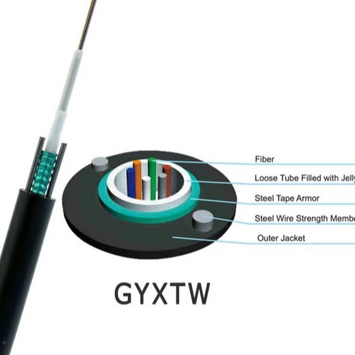 GYXTW Steel Tape Armored Loose Tube Cable 24 Core Single Mode