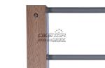 china outdoor park gym equipment WPC materials based street workout bars