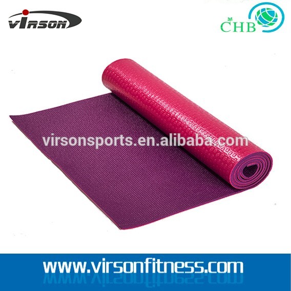 Ningbo Virson double color full print yoga mat/custom print pvc yoga mats