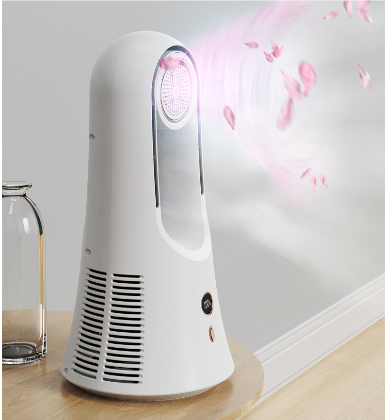 600g Multifunctional Mute Rechargeable Fragrance Bladeless Fan for Quiet Environment